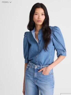 Madewell puff sleeve blouse